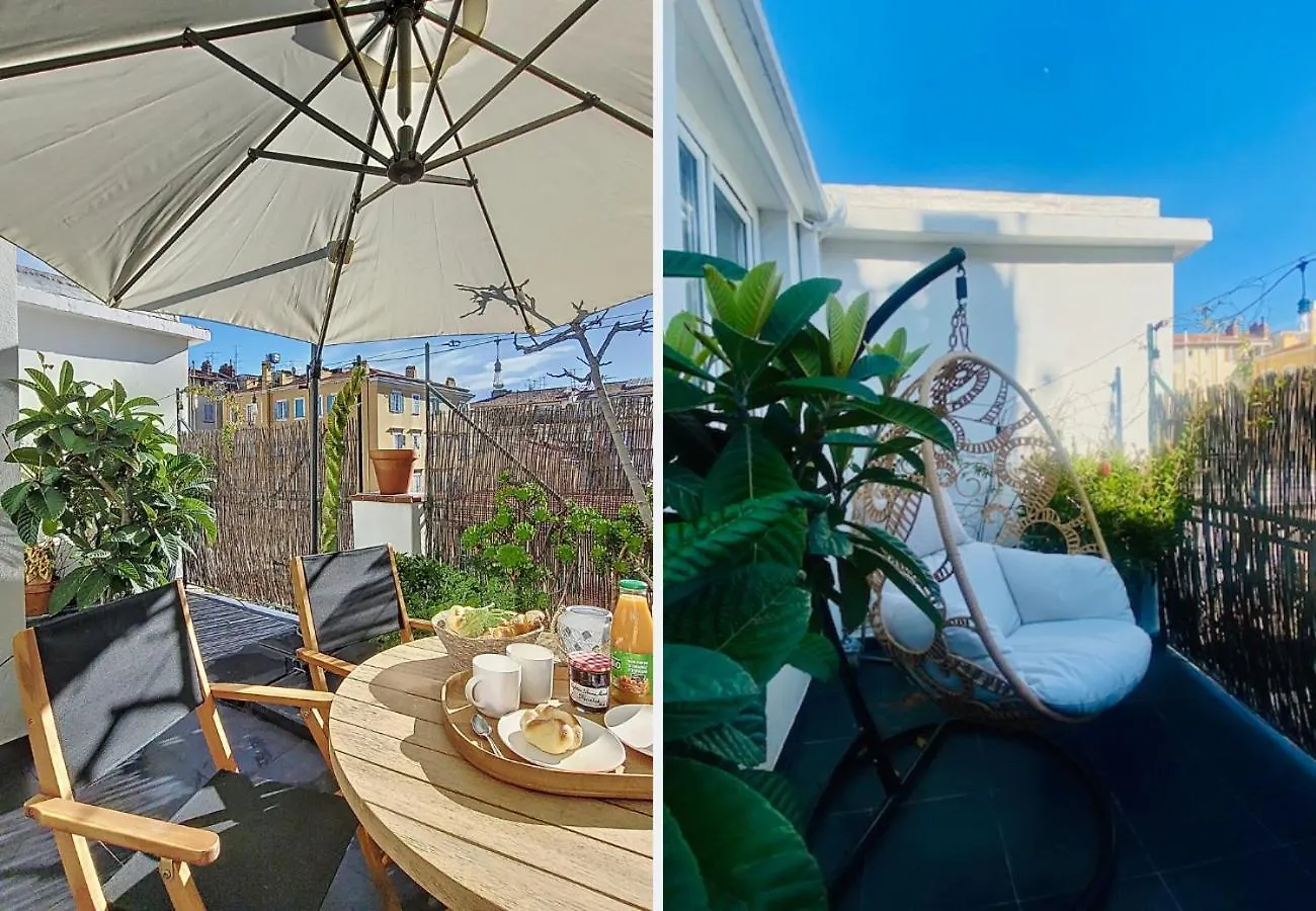 公寓 Nestor&Jeeves - Terrasse Du Sud - Central - Terrace 尼斯